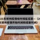 2021年郑州疫情啥时候能结束—（2020年郑州疫情开始时间和结束时间）